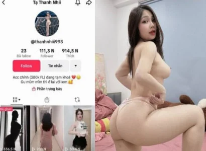 Clip Hot Chén em tiktoker Tạ Thanh Nhi cực ngon